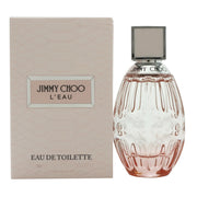 L'Eau Eau De Toilette, Jimmy Choo, 40 ml – lyserød Murano-inspireret glasflakon med facetslibning og metallisk låg