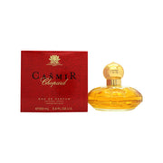 Chopard Casmir Eau de Parfum 100 ml – ravfarvet, rund flakon i orientalsk design med guldbøjle og sort kvast