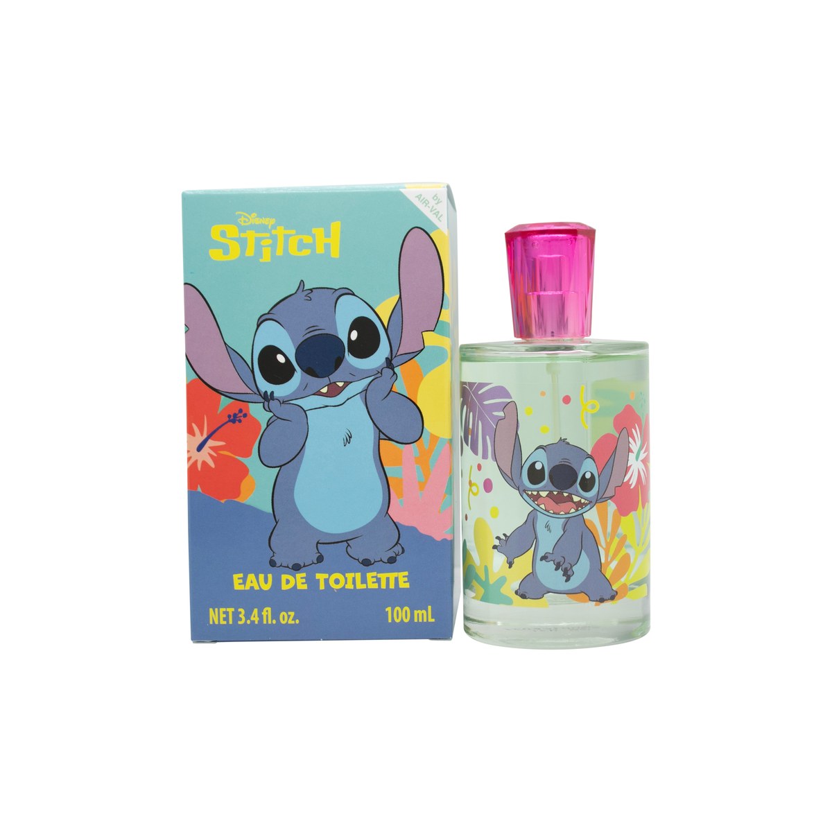 Disney Stitch Eau de Toilette 100ml, Disney, 100 ml – lyseblå flakon med Stitch-figur og afrundet låg