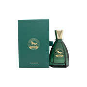 Atralia Equest Canter Eau de Parfum 100 ml, Atralia – klar glasflaske med gyldent låg og minimalistisk etiket.