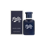 Ralph Lauren Polo 67 Eau de Toilette 40ml – mørkeblå transparent flakon med sølvfarvet låg og hvidt 67-logo