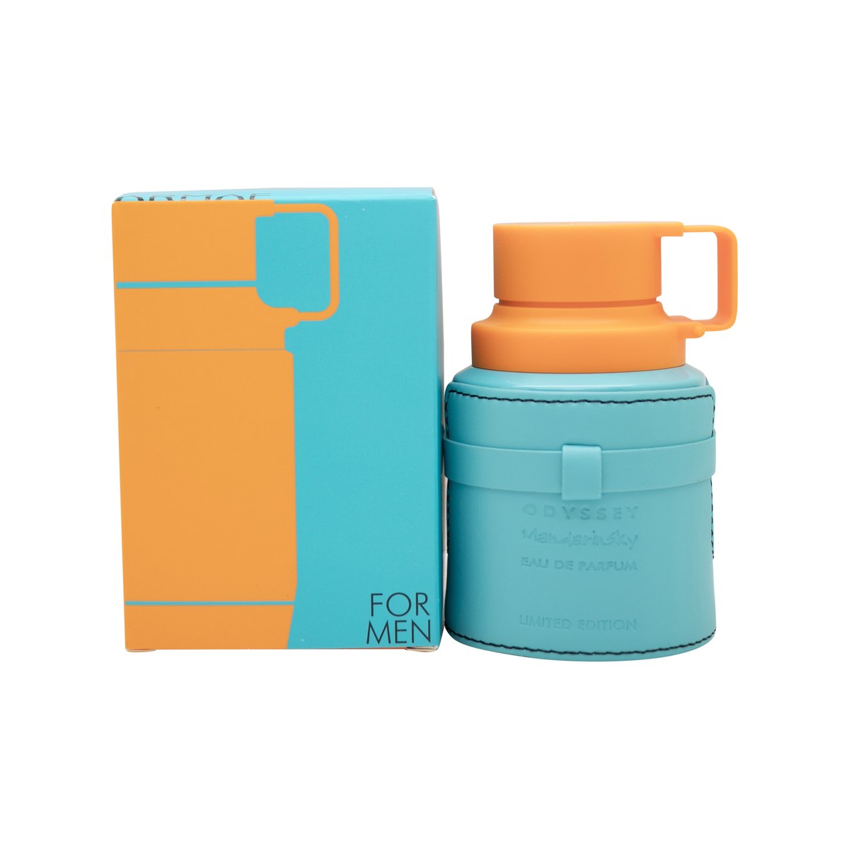 Armaf Odyssey Mandarin Sky Eau de Parfum 60 ml – lyseblå rektangulær flakon med sølvkork og minimalistisk design