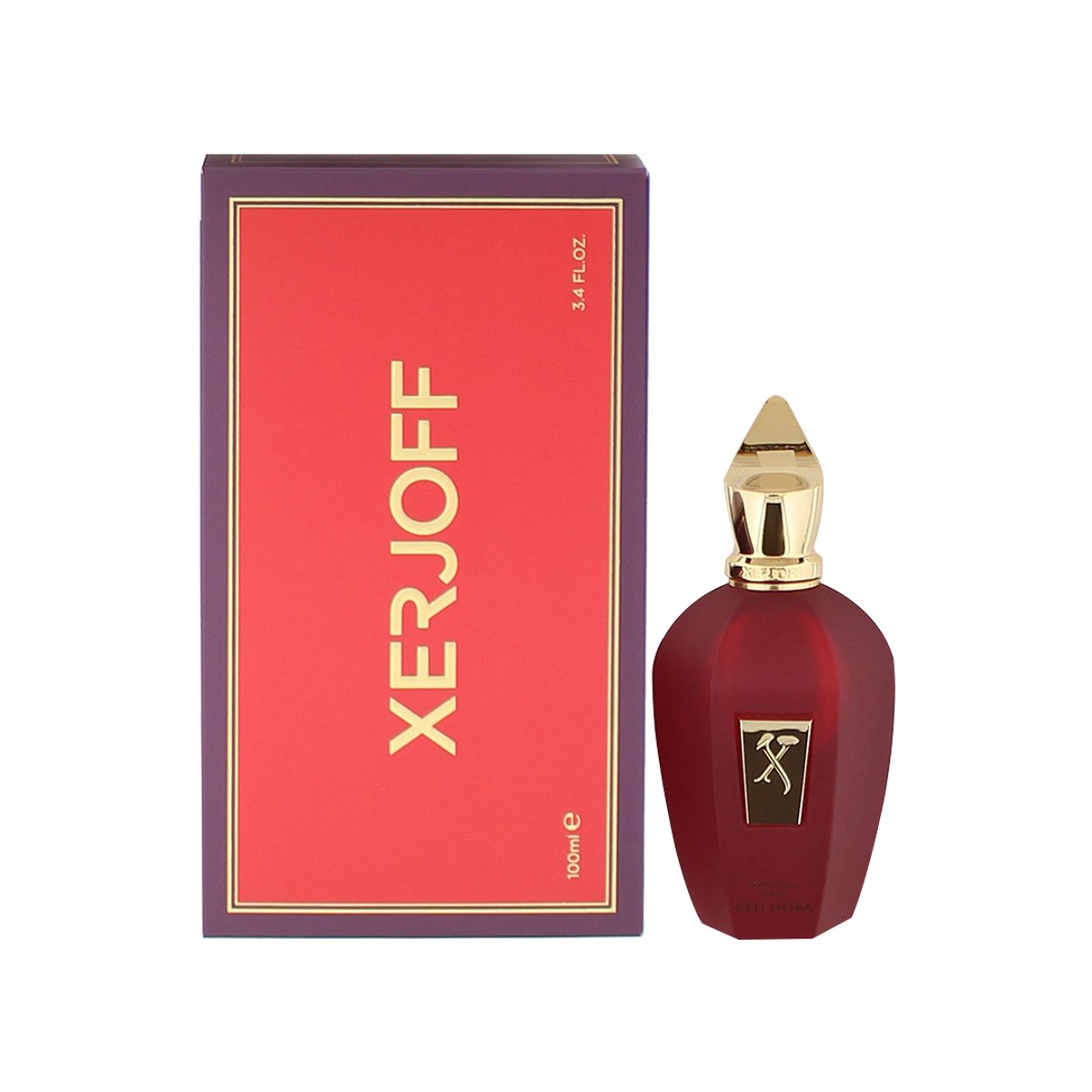 Xerjoff Shooting Stars Red Hoba Eau de Parfum 100 ml – dybrød flakon med guldkapsel og ovalt emblem