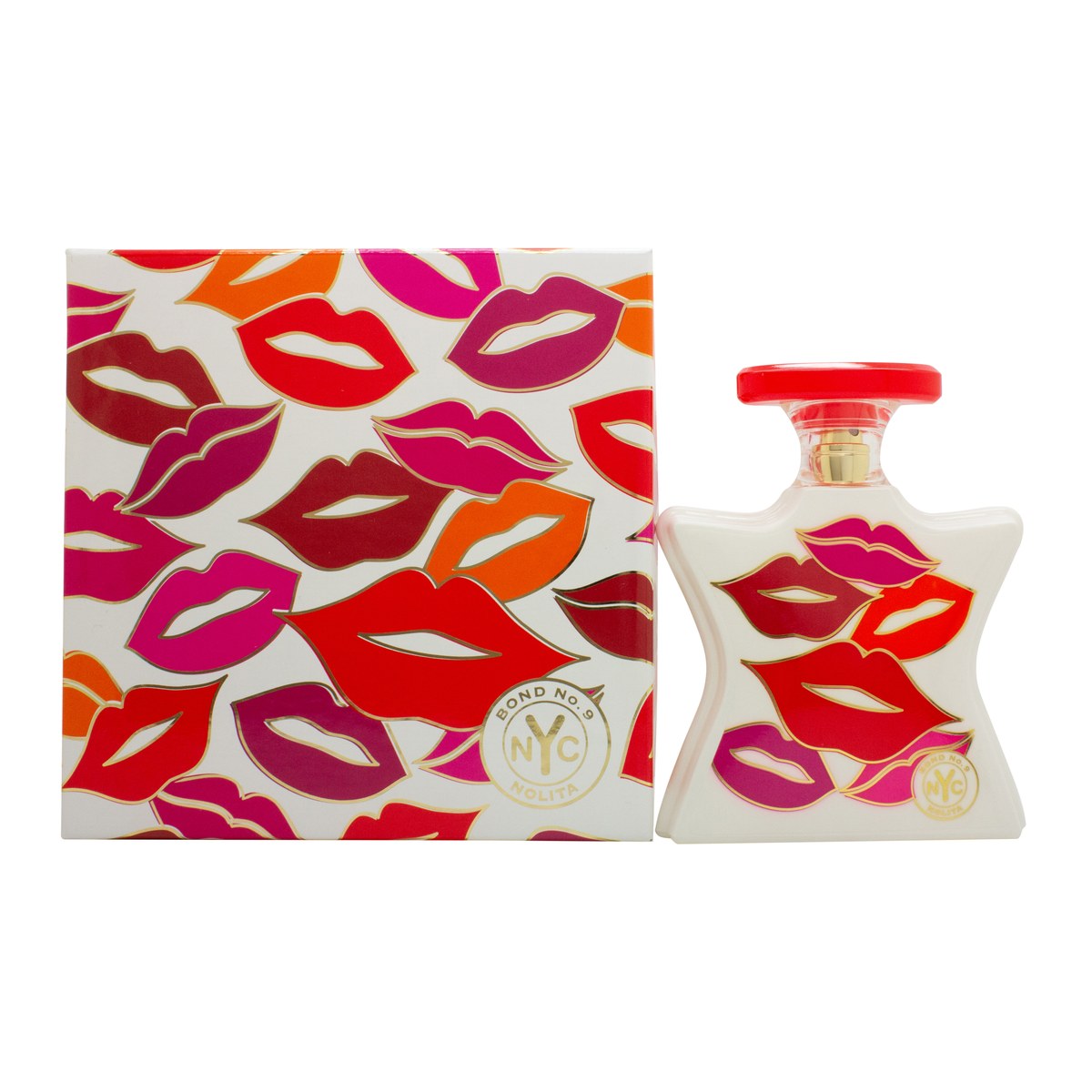 Bond No 9 Nolita Eau De Parfum 100 ml fra Bond No 9 i stjerneformet pink flakon med røde læber og guldkappe