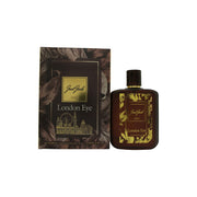 Just Jack London Eye Eau de Toilette 100 ml fra Just Jack – klar, kantet glasflakon med sort etiket og sort låg