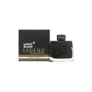 Mont Blanc Legend Eau de Parfum 50 ml – Mont Blanc i sort, cylindrisk glasflaske med sølvlogo og blank hætte.