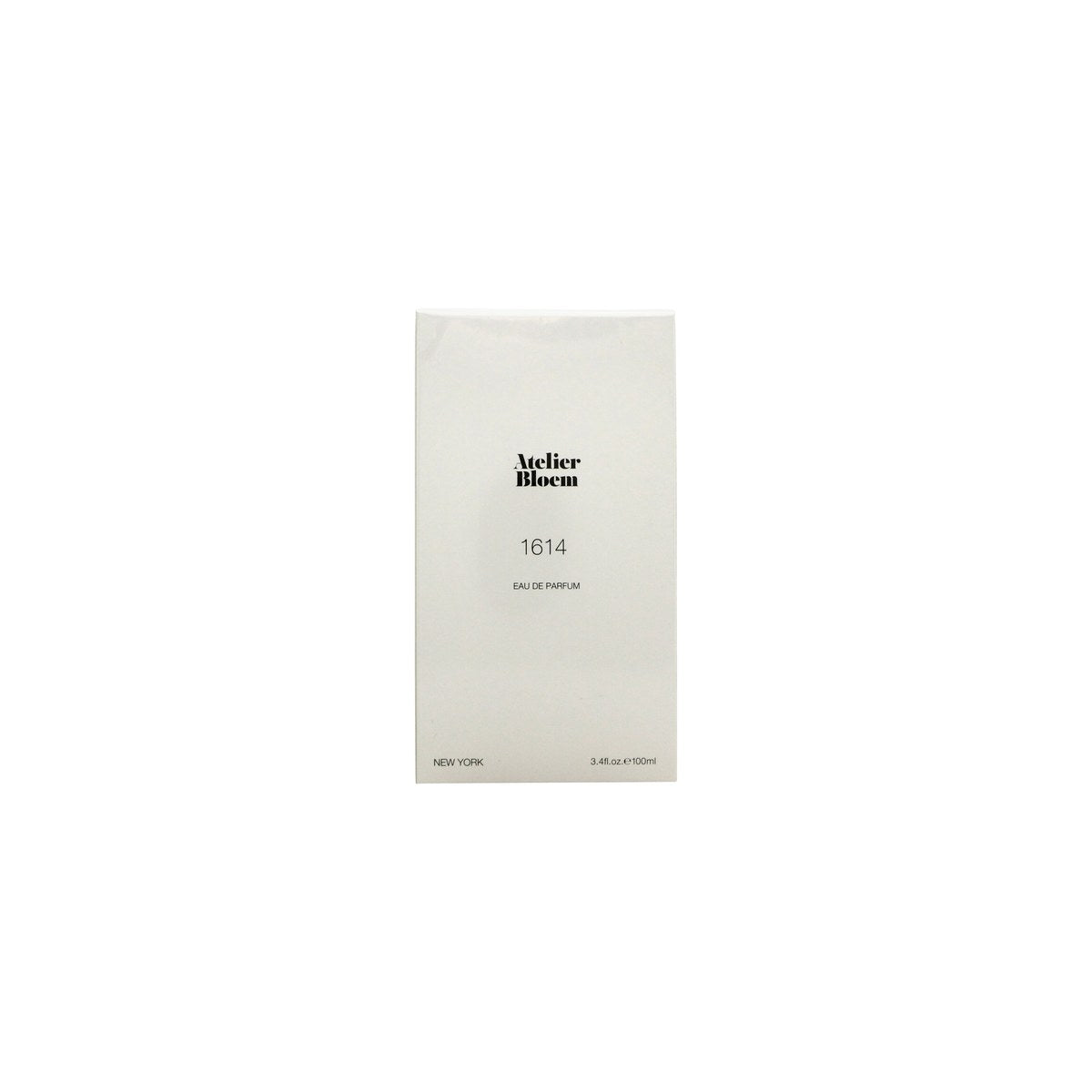 Atelier Bloem 1614 Eau de Parfum 100 ml fra Atelier Bloem i klar glasflaske med sort låg og enkel typografisk etiket