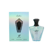 Afnan Turathi Electric Eau de Parfum 90 ml Afnan i blå metallisk, kantet flakon med sølvdetaljer og låg