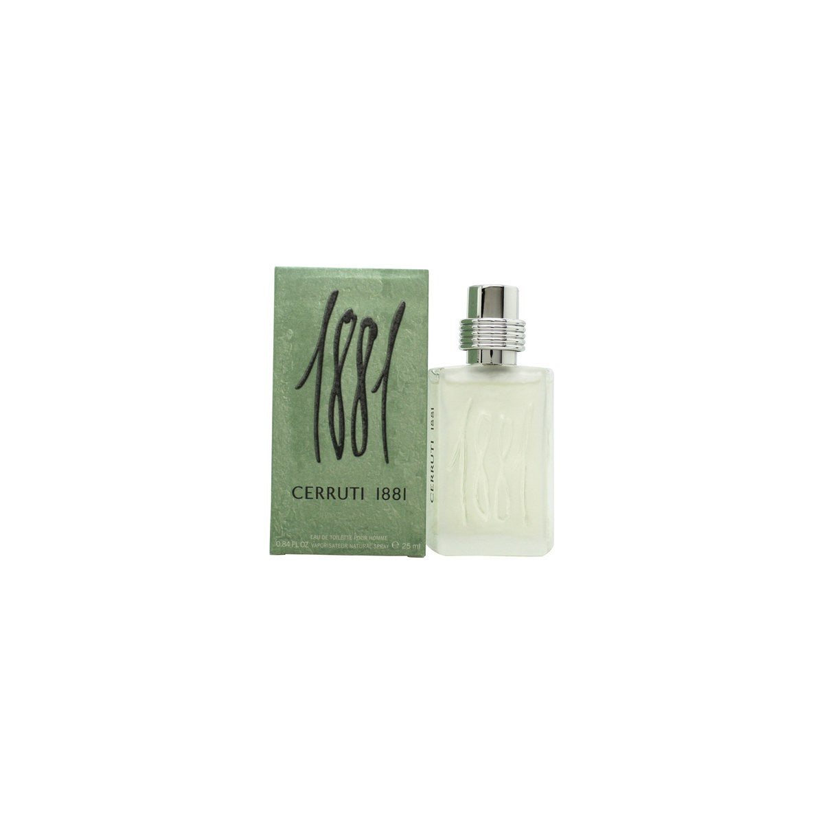 Cerruti 1881 Pour Homme Eau de Toilette 25 ml fra Cerruti, klar glasflaske med sølvfarvet låg og klassisk label