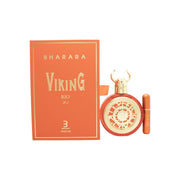 Bharara Viking Rio Eau de Parfum 100 ml Bharara Beauty – blå-orange glasflaske med guldkappe og logo