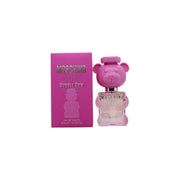 Toy 2 Bubble Gum Eau De Toilette Moschino 30 ml, lyserød bamseformet parfumeflaske med blank overflade og legende design.