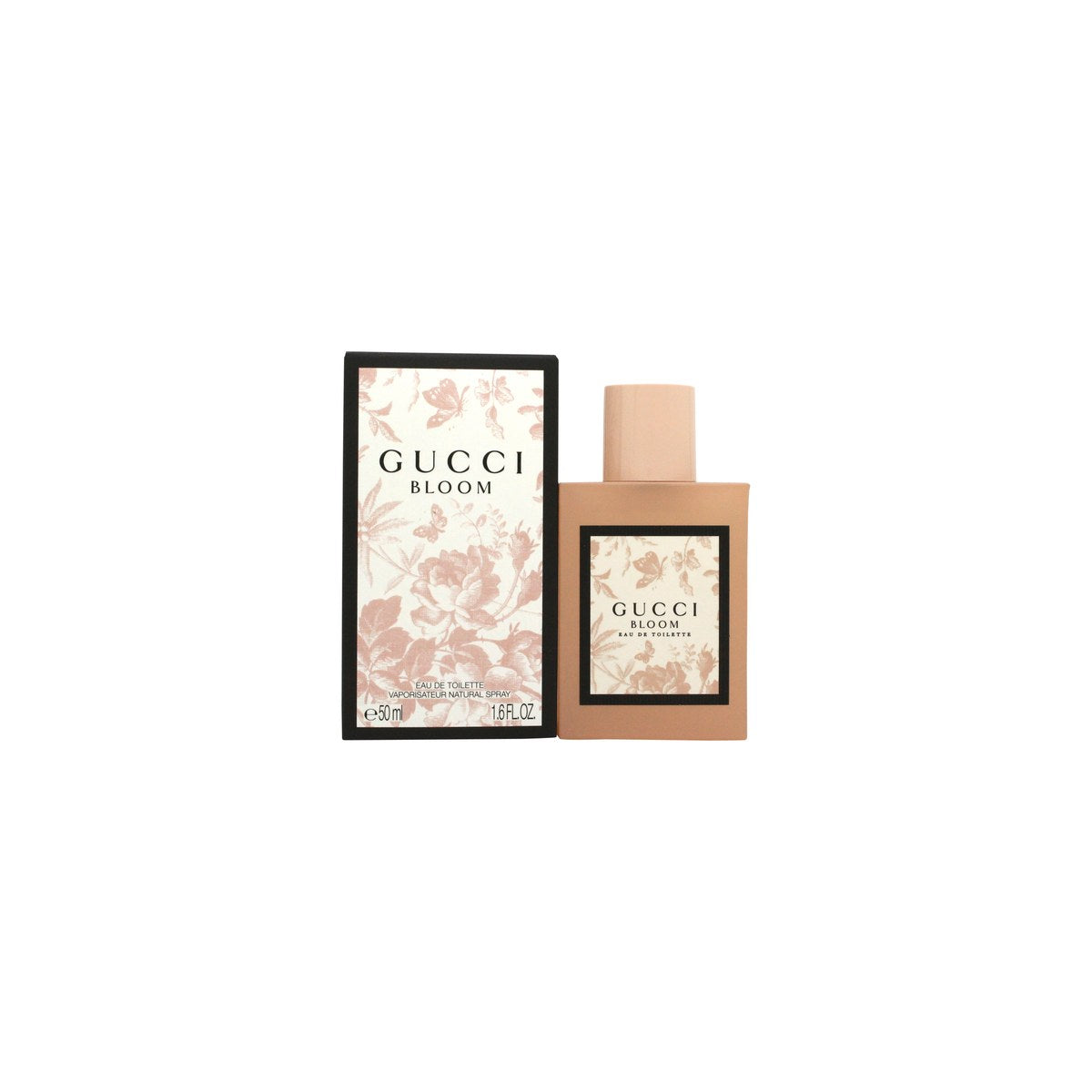 Gucci Bloom Eau De Toilette 50 ml Gucci, elegant flakon i blød rosa tone med enkelt, feminint design