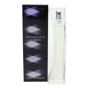 Provocative Woman Eau De Parfum, Elizabeth Arden, 100 ml – klar glasflaske med feminine kurver, lyserød duft og sølvfarvet spraytop