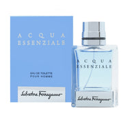 Salvatore Ferragamo Acqua Essenziale Eau de Toilette 30 ml – klar blå glasflaske med sølvfarvet låg og rene linjer