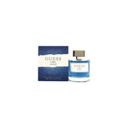 Guess 1981 Indigo Eau de Toilette 100 ml fra Guess, mørkeblå glasflaske med sølvfarvet låg og enkel, maskulin form
