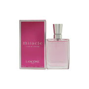 Lancome Miracle Eau de Parfum 30ml, Lancôme, 30 ml – klart glasflakon med lyserød duft og sølvfarvet låg