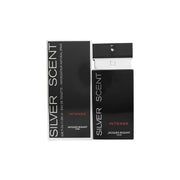Jacques Bogart Silver Scent Intense Eau de Toilette 200 ml – mørk rektangulær glasflaske med sølvgrå front og sort logo