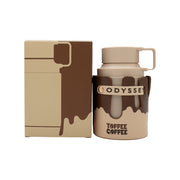 Armaf Odyssey Toffee Coffee Eau de Parfum 100 ml med mørkebrun flakon i firkantet design og gylden hætte