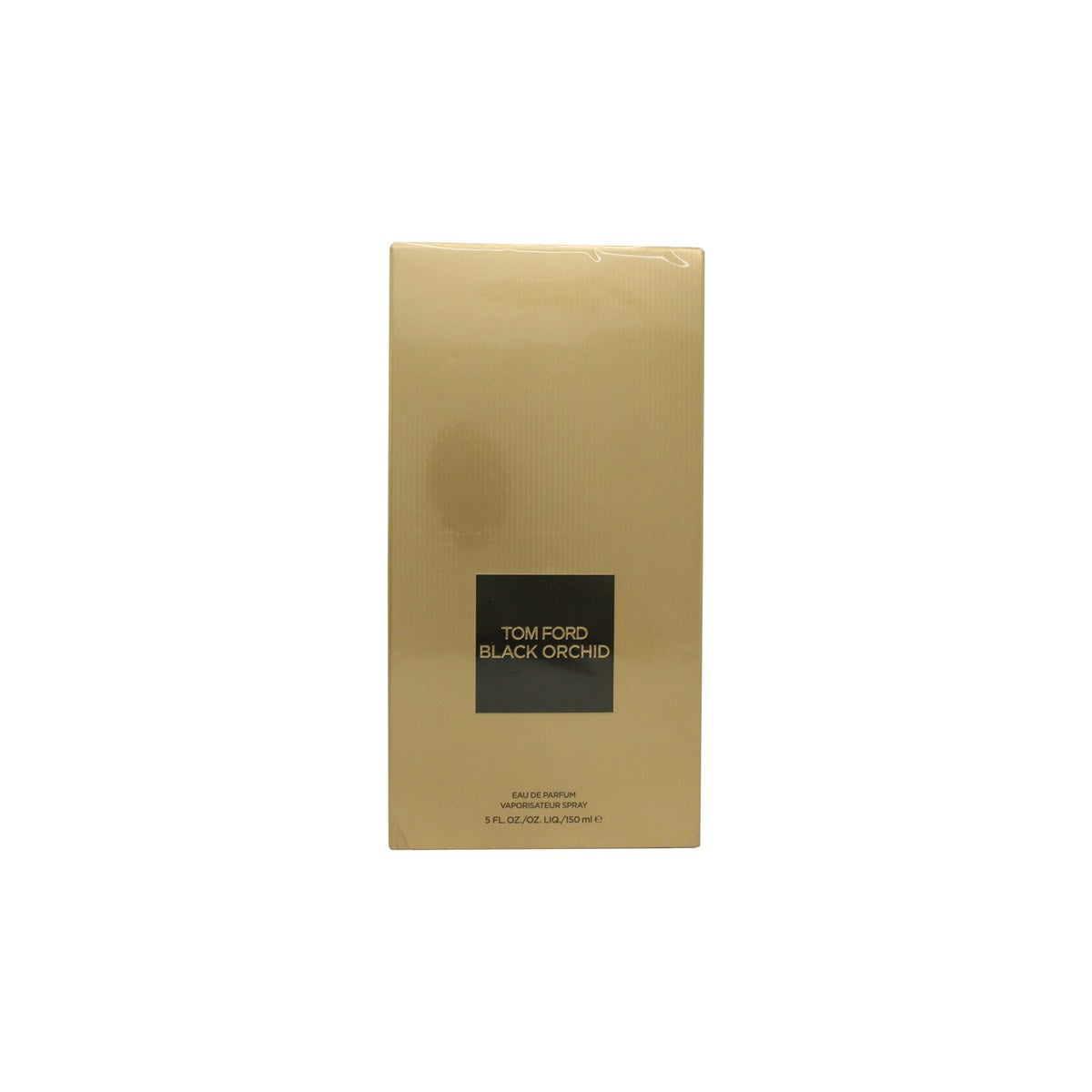 Tom Ford Black Orchid Eau De Parfum, Tom Ford 150 ml – sort opak riflet flaske med gulddetaljer og tidløst, mørkt udtryk