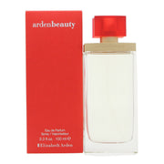 Elizabeth Arden Beauty Eau de Parfum, Elizabeth Arden, 100 ml – klar, buet glasflaske med sølvkork og bløde linjer.