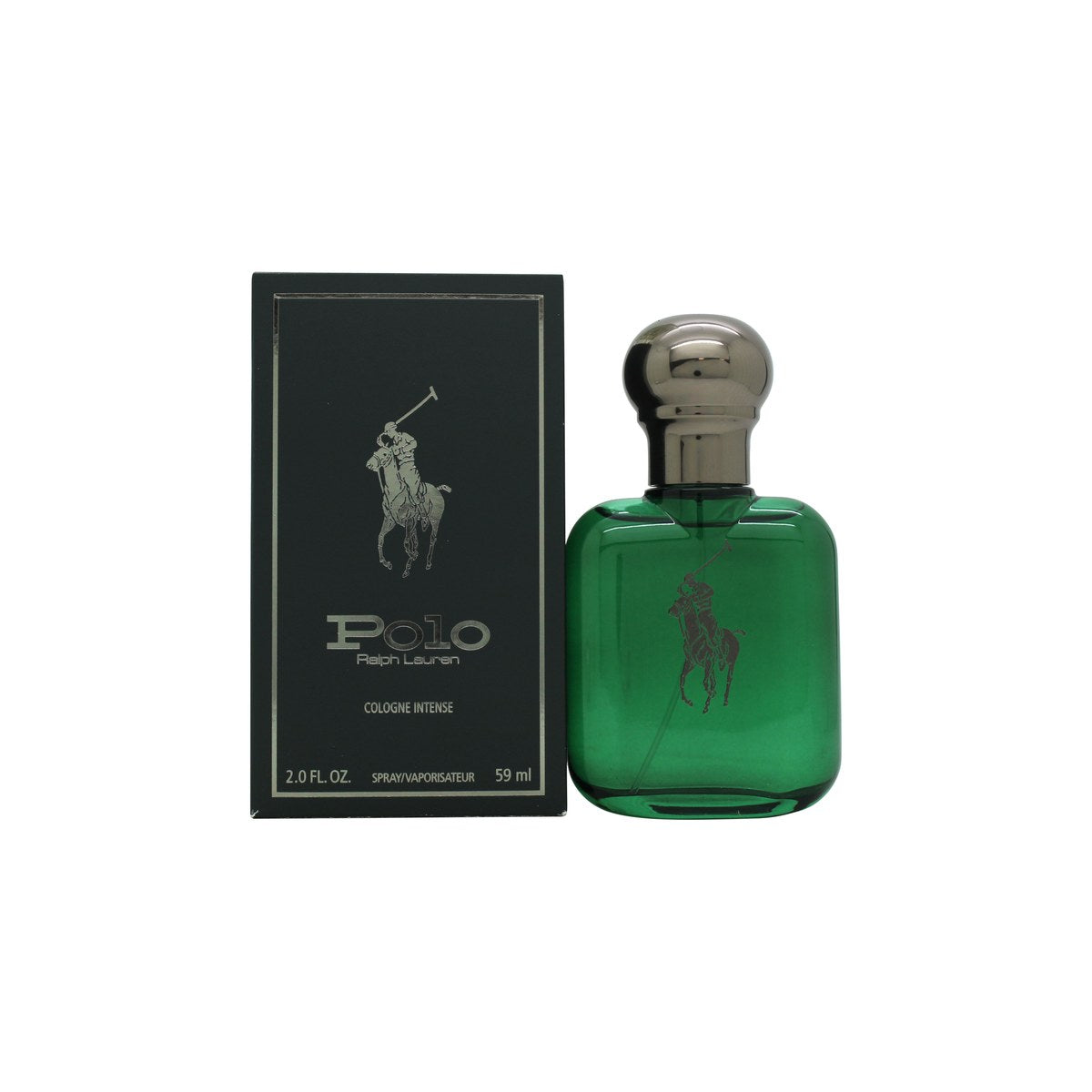 Ralph Lauren Polo Cologne Intense Eau de Cologne 59 ml fra Ralph Lauren i mørkegrøn, rund flaske med sølvlogo og låg