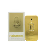 Paco Rabanne Million Gold for Him Eau de Parfum Intense 50 ml, guldfarvet flakon som barre med indgraveret logo.