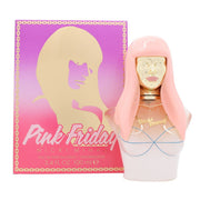Nicki Minaj Pink Friday Eau de Parfum, Nicki Minaj, 100 ml – pink torsoflaske med gulddetaljer og dramatisk busteformet design