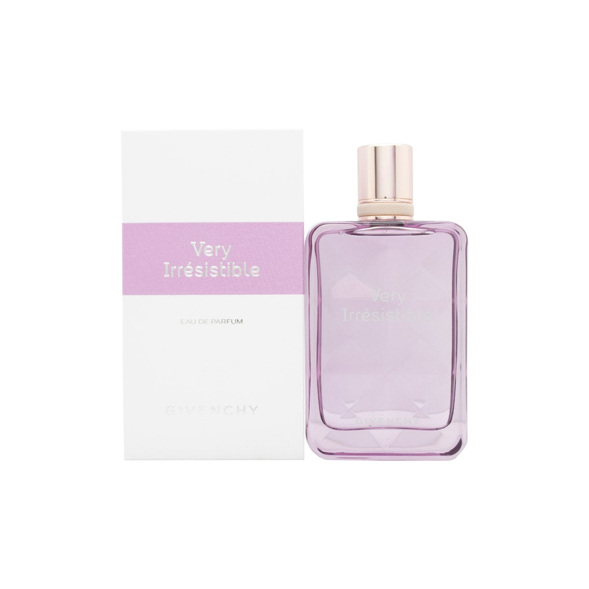 Givenchy Very Irresistible Eau de Parfum 80 ml fra Givenchy i slank pink glasflakon med sølvhals og transparent låg