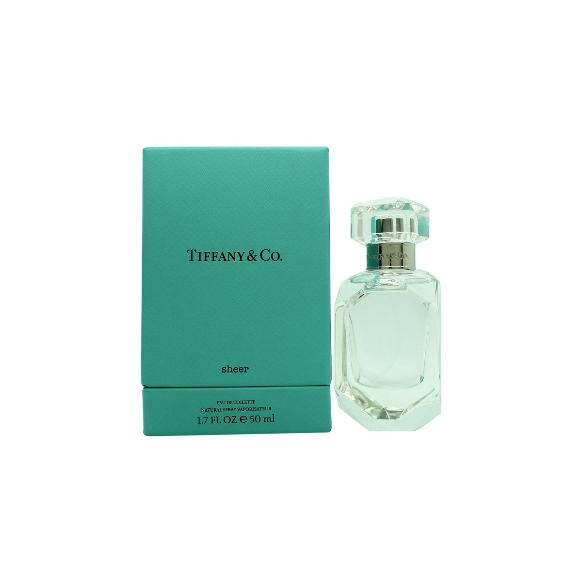 Tiffany & Co Sheer Eau de Toilette 50 ml fra Tiffany & Co i klar glasflakon med lyseblå tone og sølvdetaljer