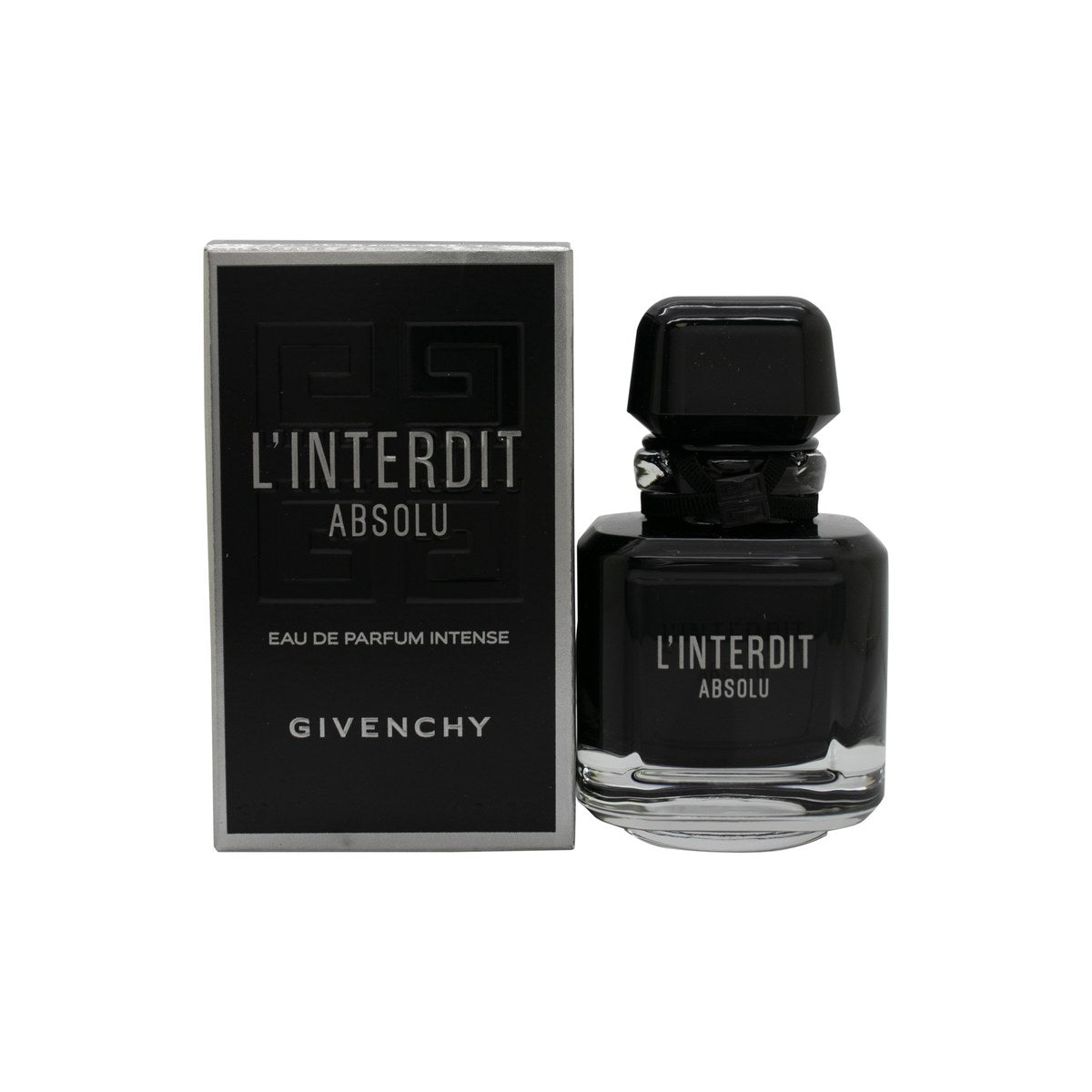 L'Interdit Absolu Intense Eau De Parfum Givenchy 35 ml, sort blank firkantet flakon med afdæmpet, elegant udtryk