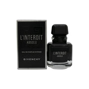 L'Interdit Absolu Intense Eau De Parfum Givenchy 35 ml, sort blank firkantet flakon med afdæmpet, elegant udtryk