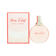 Éclat D'Arpège Eau De Parfum, Lanvin 100 ml rund glasflaske med lilla væske og sølvprop i art deco-stil