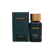Embark Marine Oud Eau de Parfum, Embark, 100 ml – mørkeblå glasflaske med sølvdetaljer og minimalistisk, maskulint design