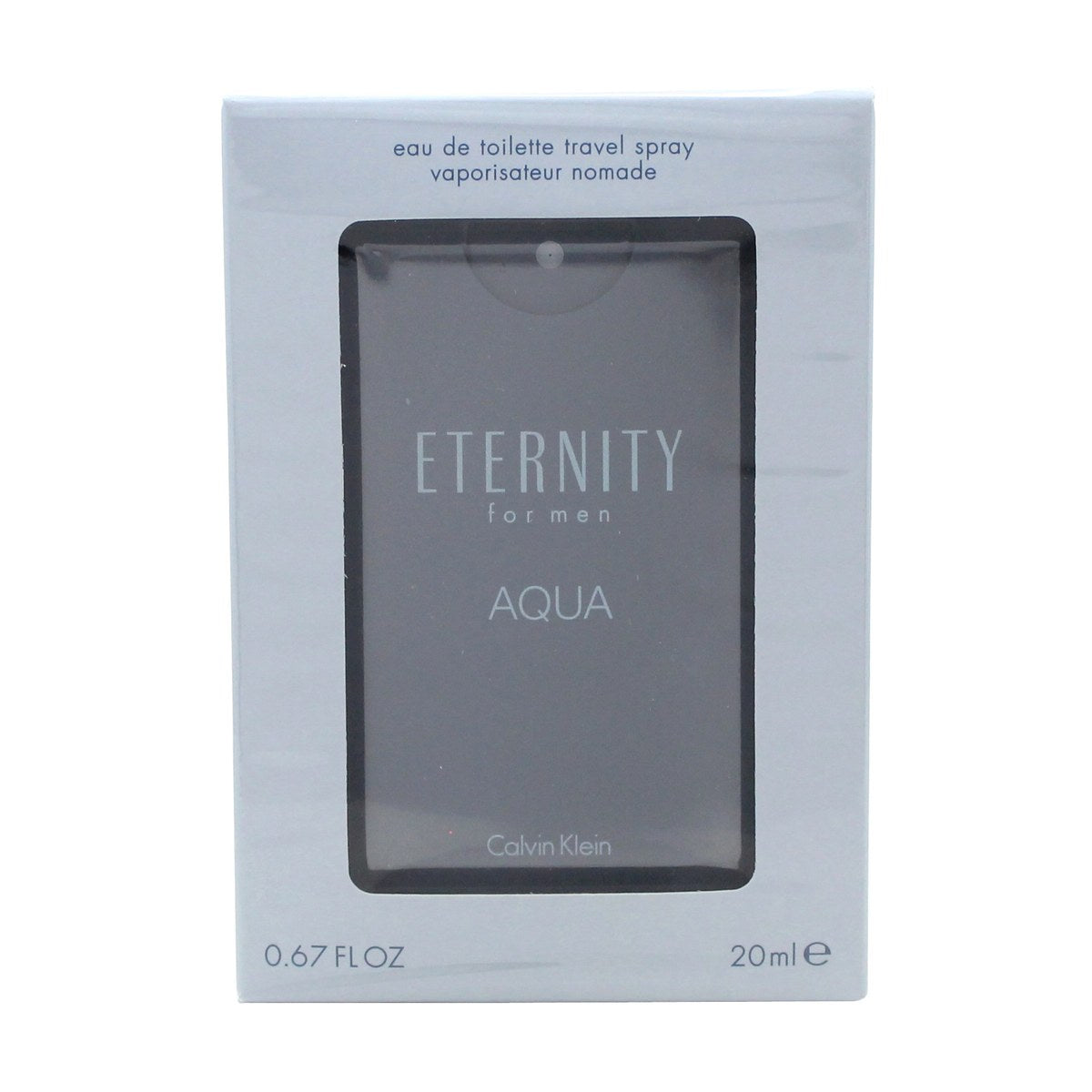 Calvin Klein Eternity Aqua Eau de Toilette 20 ml fra Calvin Klein – klar glasflaske med lyseblå tone og sølvfarvet låg