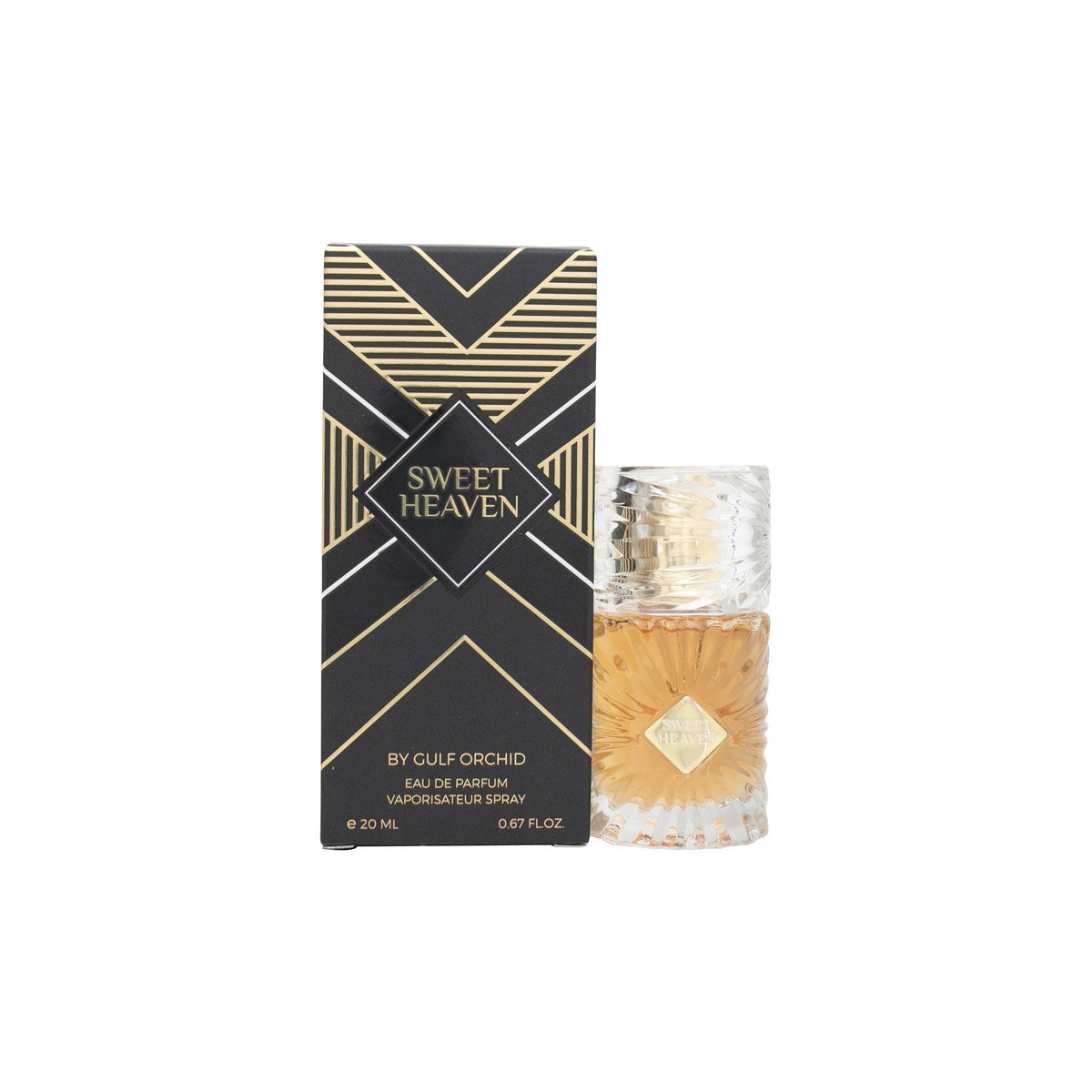 Gulf Orchid Sweet Heaven Eau de Parfum 20 ml fra Gulf Orchid i slank gennemsigtig glasflaske med rosa tone og gyldent låg