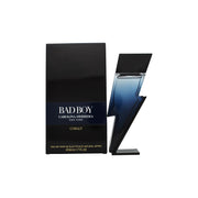 Bad Boy Cobalt Eau De Parfum, Carolina Herrera, 50 ml – flaske formet som lyn i gradient koboltblåt design med finish