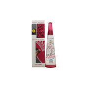 Issey Miyake L'Eau d'Issey Summer Shades of Kolam Eau de Toilette 100 ml fra Issey Miyake, klar glasflaske med farverigt kolam-mønster og sølvfarvet låg