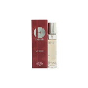 Embark My Story For Her Eau de Parfum 15 ml fra Embark – klar glasflakon med rosatonet duft og gyldent låg, enkelt design