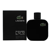 Lacoste Eau de Lacoste L.12.12 Noir Eau de Toilette 100 ml fra Lacoste – sort, rund flakon med piqué-struktur og grønt krokodillelogo