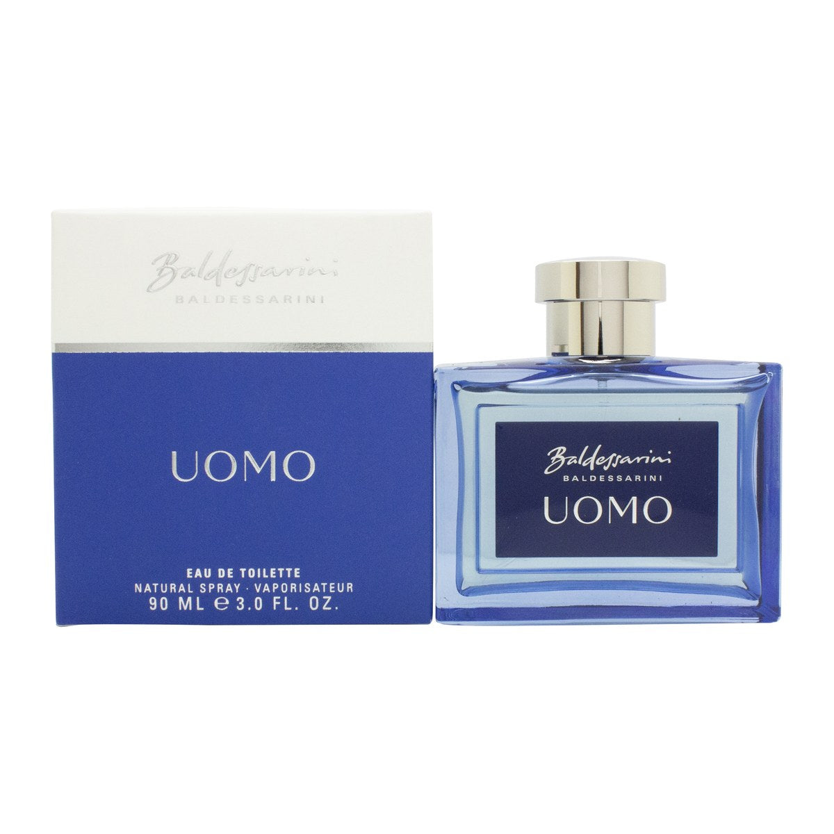 Baldessarini Uomo Eau de Toilette 90 ml, Baldessarini – klar glasflakon med ravfarvet duft og sort låg i enkelt design