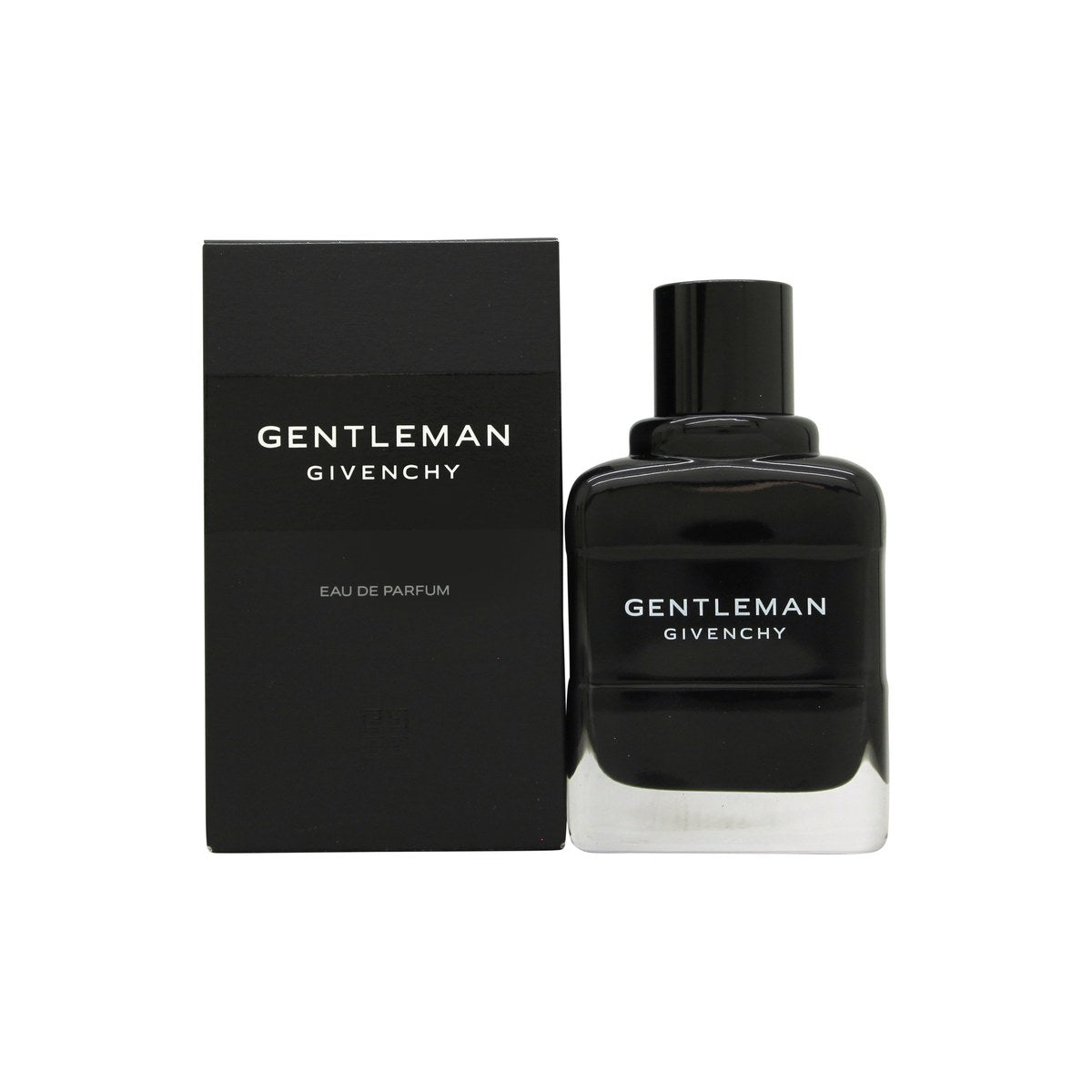 New Gentleman Eau De Parfum Givenchy 60 ml i sort, mat glasflaske med rene linjer, bløde kurver og diskret reliefdesign