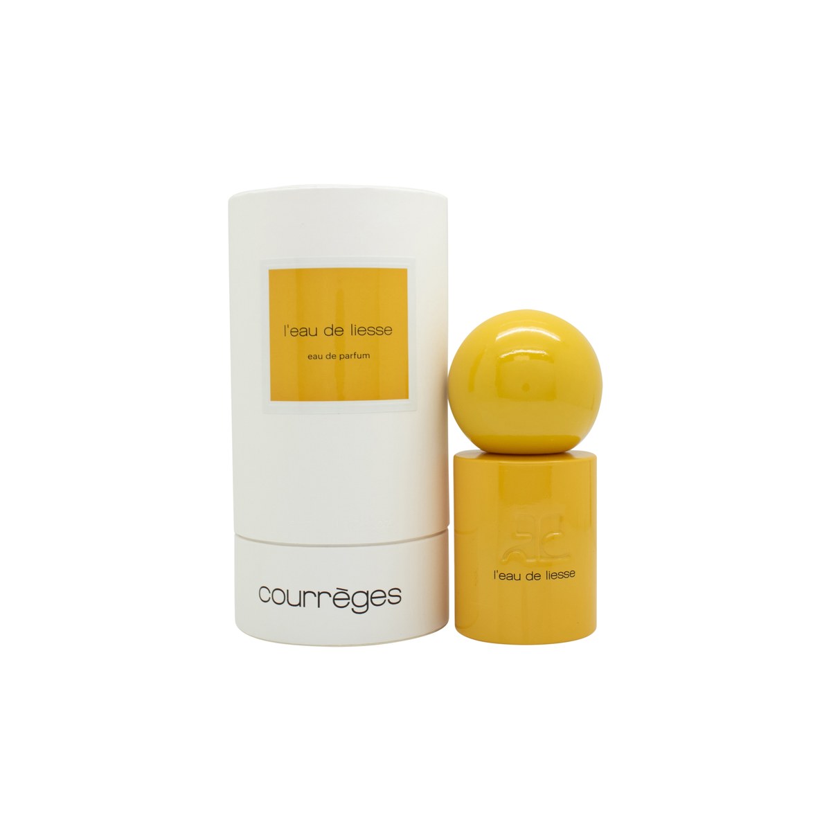 Courrèges L'Eau de Liesse Eau de Parfum 50 ml fra Courrèges i klar glasflaske med blød rosa tone og sølvfarvet låg enkelt design