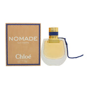 Nomade Nuit D'Egypte Eau De Parfum Chloé 50 ml – dybblå parfumeflakon med rund form, guldlåg og flettet hals