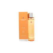 Swiss Army Victorinox Apricot Rose Eau de Toilette 100 ml – klar glasflaske med rosa tone og sølvfarvet låg i enkelt design