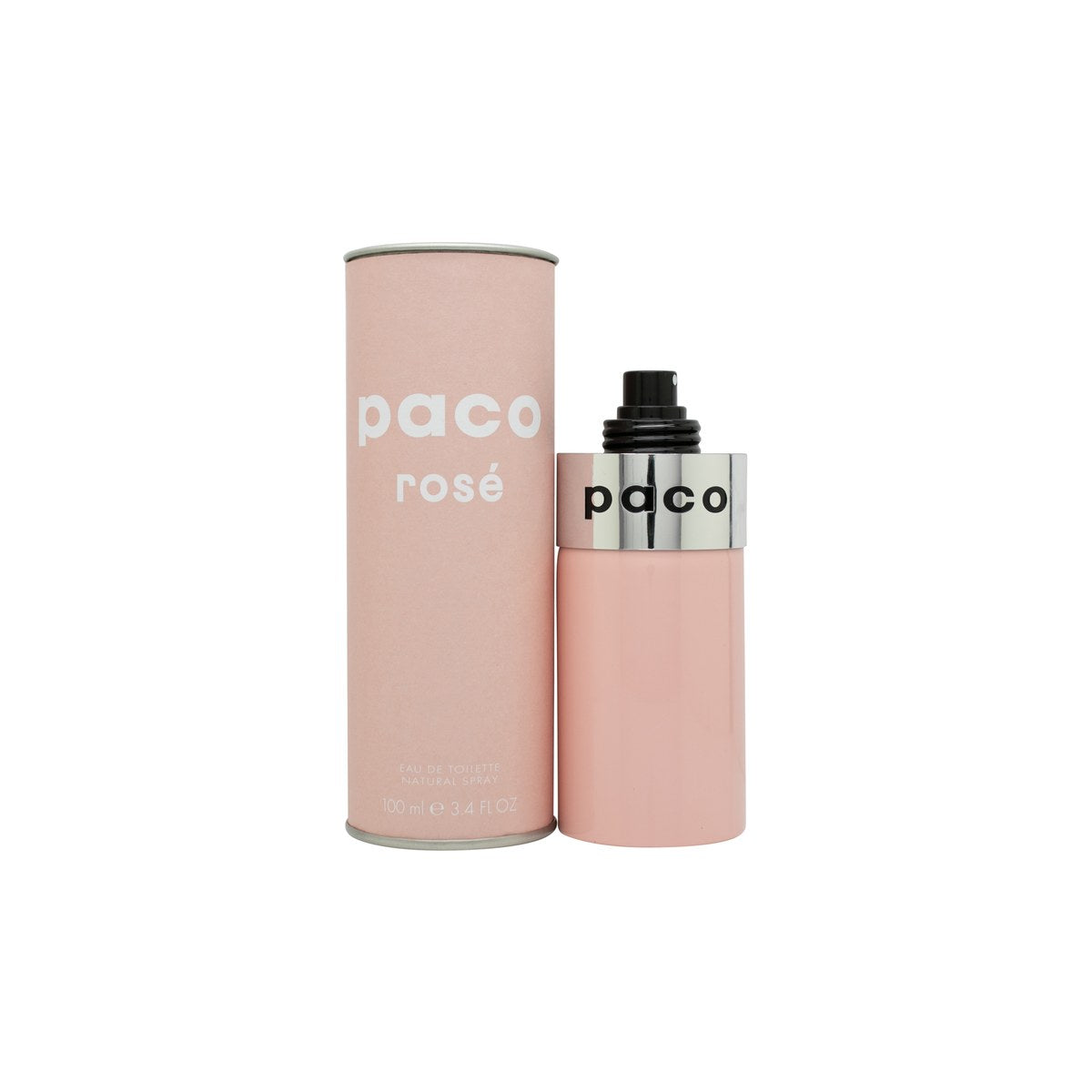 Paco Rabanne Paco Rosé Eau de Toilette 100 ml fra Paco Rabanne, slank rosa glasflakon med sølvfarvet top og bløde linjer
