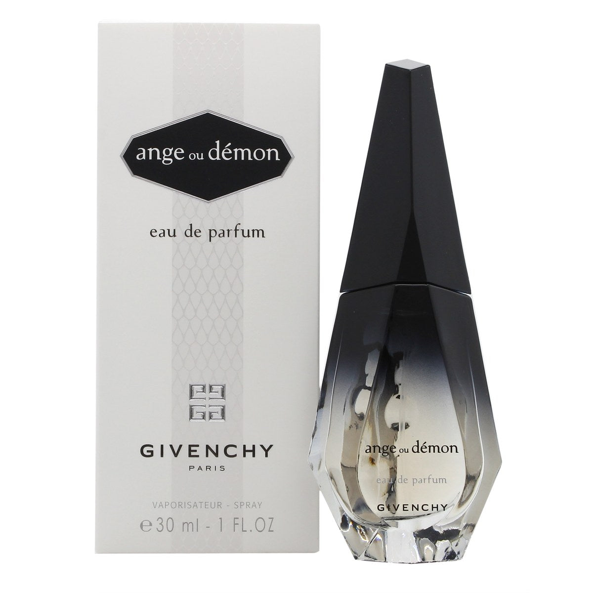 Givenchy Ange Ou Demon Eau de Parfum 30 ml – dråbeformet flakon i klart glas med sølvhals og lys lilla tone.