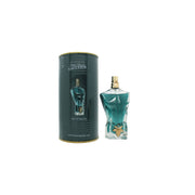 Le Beau Eau De Toilette Jean Paul Gaultier 125 ml – facetteret glasflaske formet som torso i grønblå med gyldent figenblad