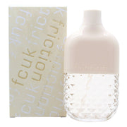 FCUK Friction Her Eau de Parfum 100 ml, FCUK – buet glasflaske i rosa nuance med sølvfarvet låg og diskret logotryk