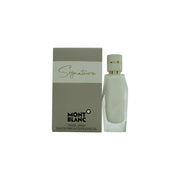 Mont Blanc Signature Eau de Parfum 30 ml fra Mont Blanc, hvid oval flakon med gylden kork og elegant, minimalistisk design