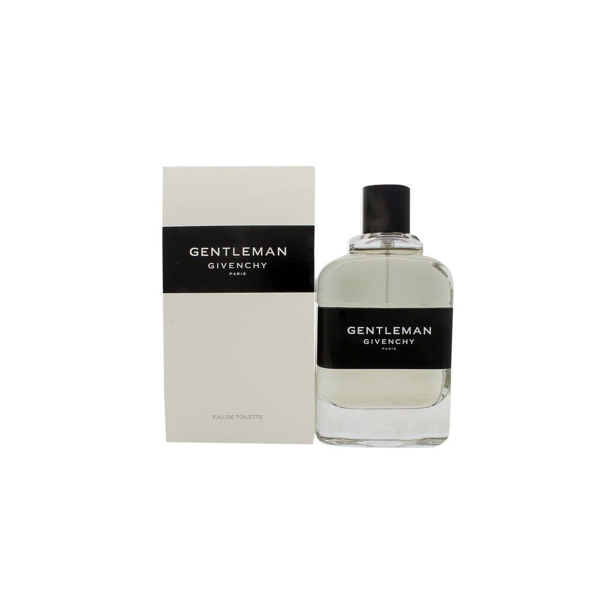 Givenchy Gentleman (2017) Eau de Toilette 100 ml, Givenchy – klar glasflaske med ravfarvet duft og sort låg